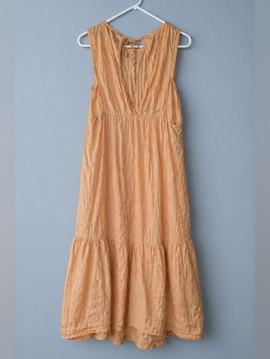 Dresses & Skirts - ASOS Sleeveless Peach Maxi Dress with Tiered Hem